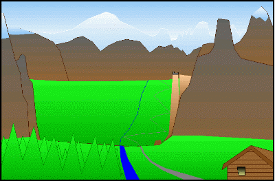 Blick auf Hochtal und Burg (28kB)